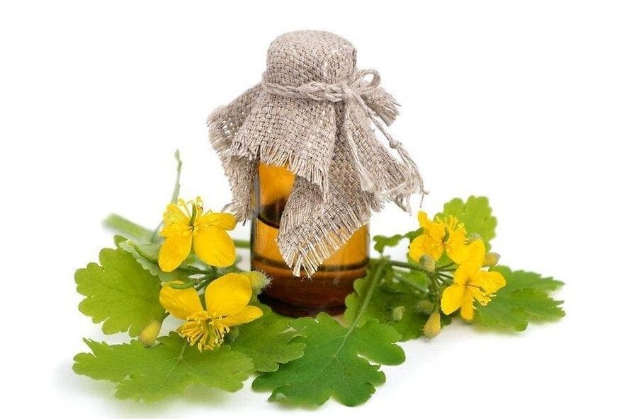 Celandine in the product. 